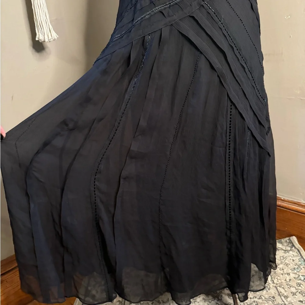 Silk Chiffon Halter Dress‎ Sz 14